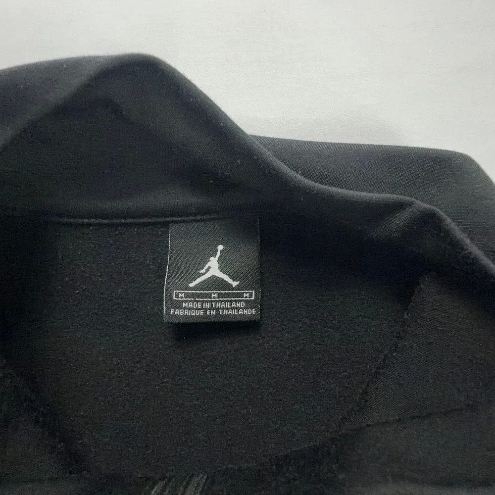VTG Jordan Womens Track Jacket Full Zip Black‎ Red Colorblock Athletic Jacket M